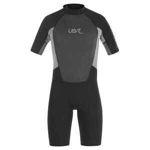 Urban Beach Mens Blacktip Monochrome Short-Sleeved Wetsuit / Black/Gray